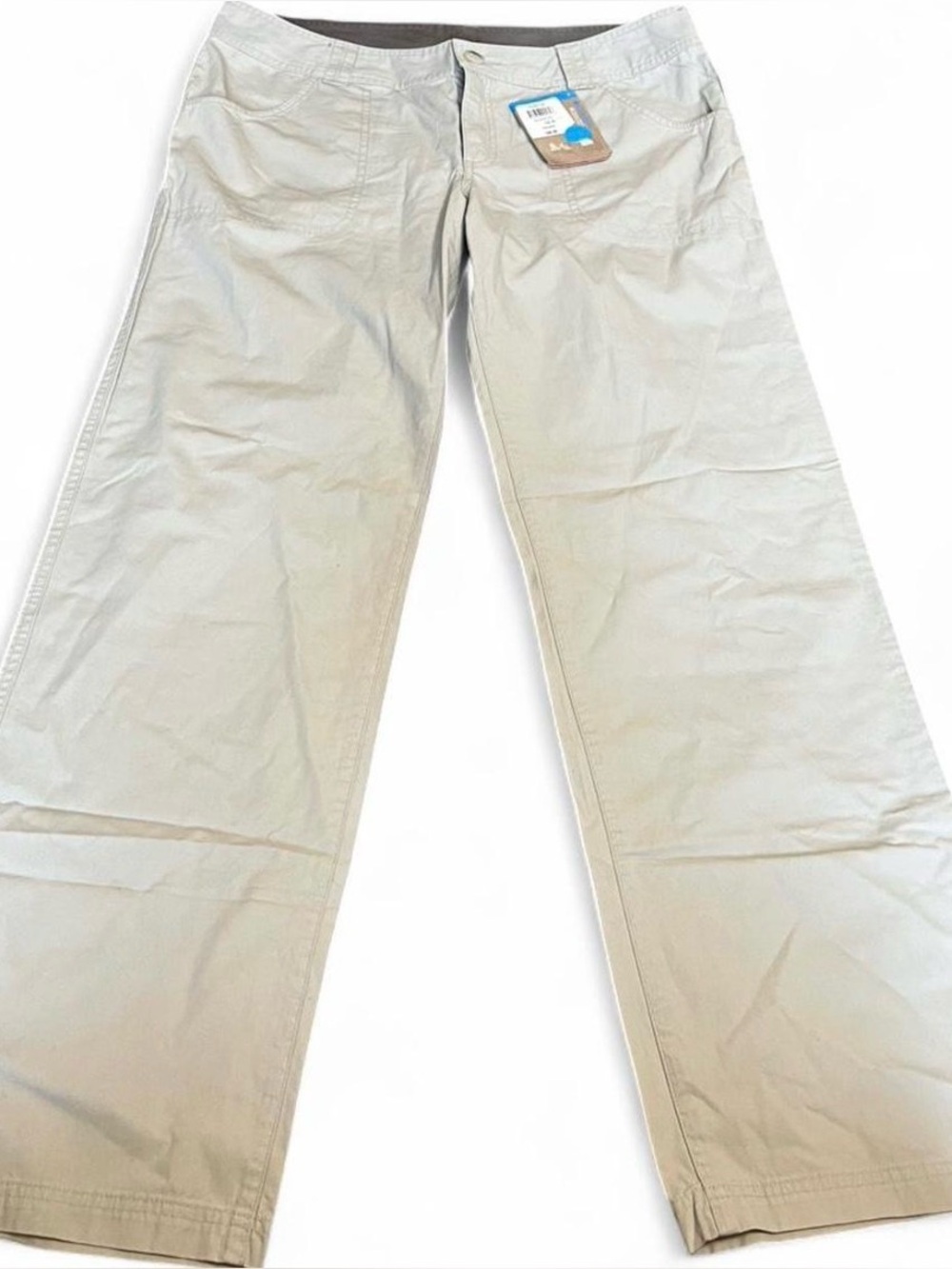 Columbia NWT Women’s Size 12 Tan Willowdale 100% Cotton Full Leg Pants UPF50